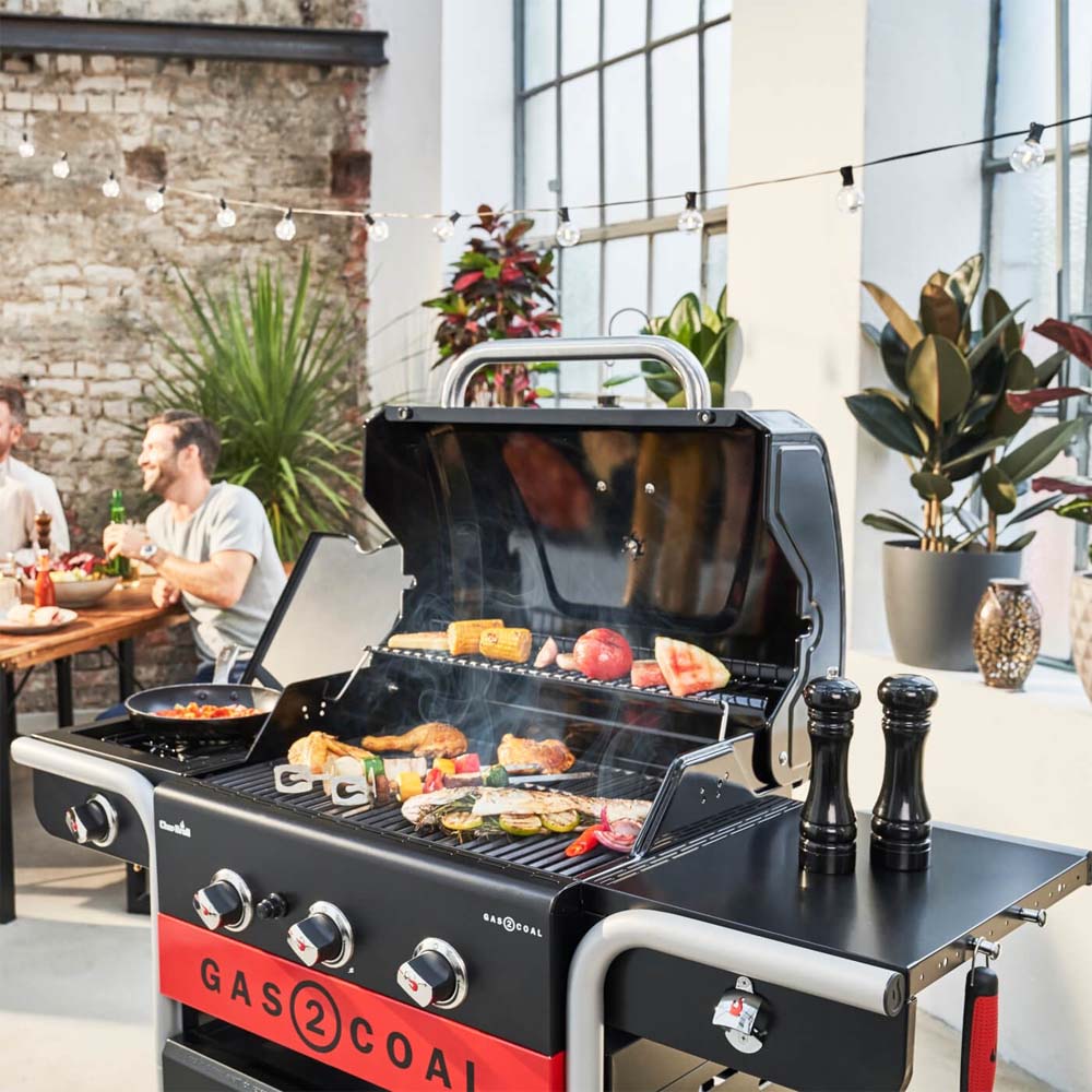 Barbecue Ibrido Gas 2 Coal CHAR BROIL - 3 Bruciatori